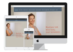 Screenshot der Website für Katja Kranich