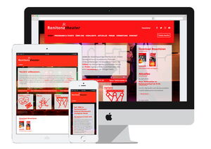Screenshot der Website Renitenztheater Stuttgart
