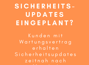 Grafik mit Text: Wartung & Support für Ihre Contao Website