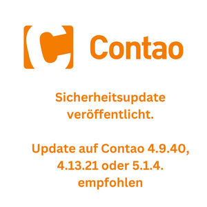 Grafik mit Text: Sicherheitsupdate veröffentlicht