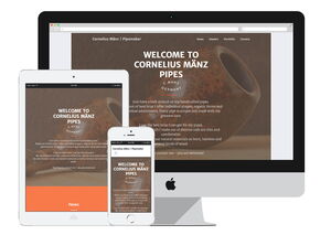 Screenshot: Website für Pfeifenmacher