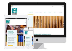 Screenshot der Website für Kunstkiste Berlin