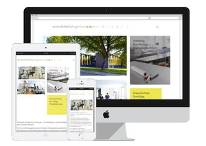 Screenshot der Website Architekturagentur Stuttgart