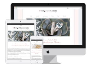Screenshot: Website einer Hofgoldschmiede