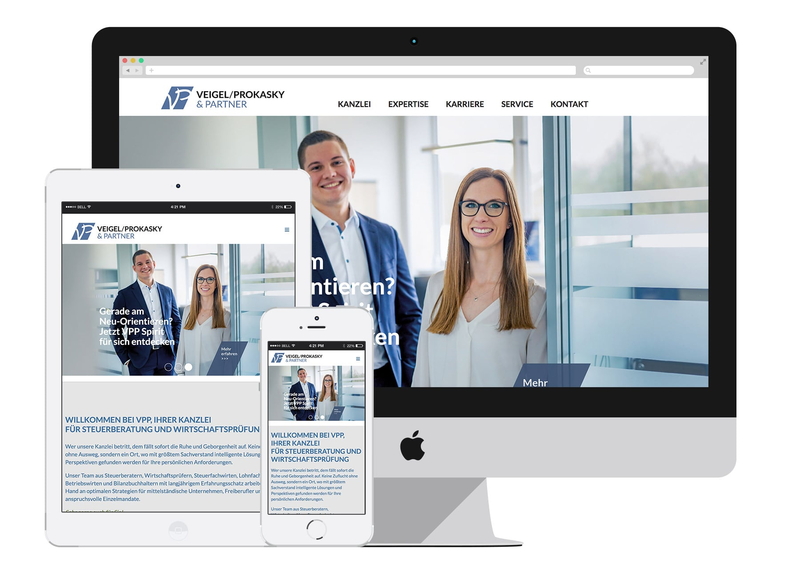 Website für Veigel/Prokasky & Partner