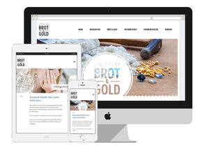Screenshot: Website für Atelier für Brot und Gold - Langeoog