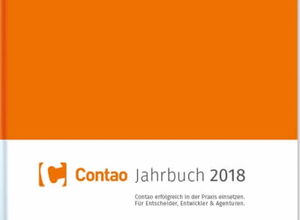 Bild mit Text: Contao Jahrbuch 2018 erschienen