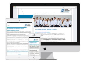 Screenshot: Website für Kanzlei
