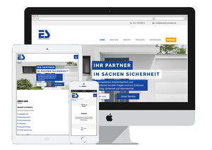 Screenshot der Website für Ekhardt & Schwiete, Fellbach